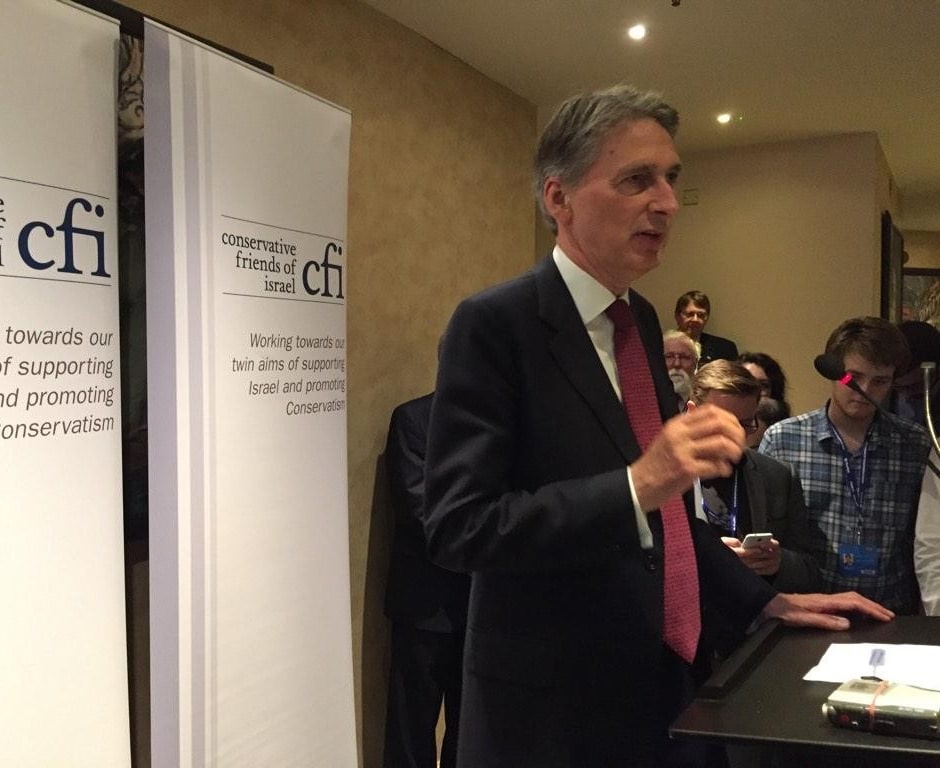 Foreign Secretary Philip Hammond addresses CFI Conference Reception