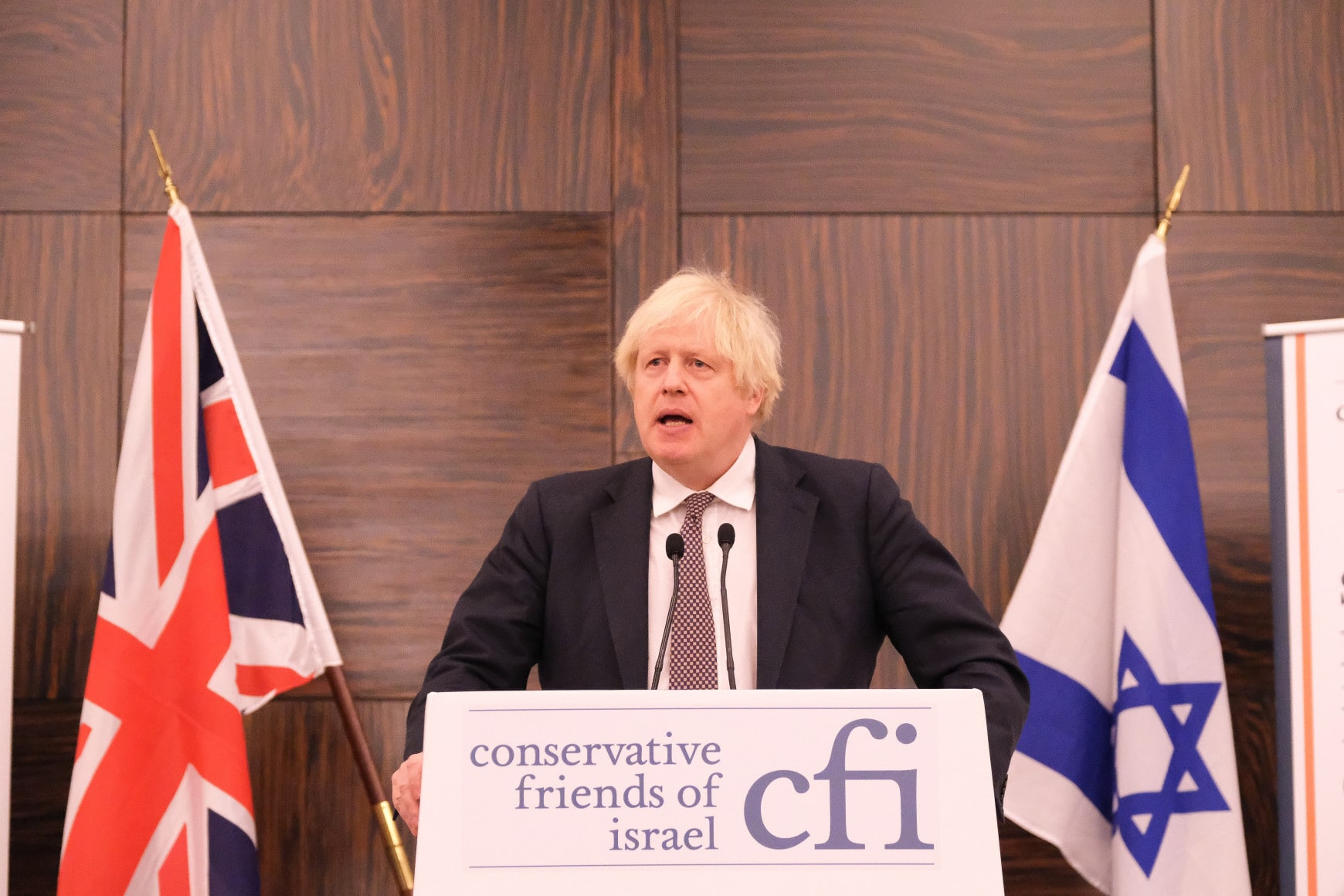 Prime Minister Boris Johnson and Israeli Foreign Minister Yair Lapid celebrate UK-Israel friendship at CFI Annual Business Lunch