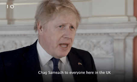 Boris Johnson Passover