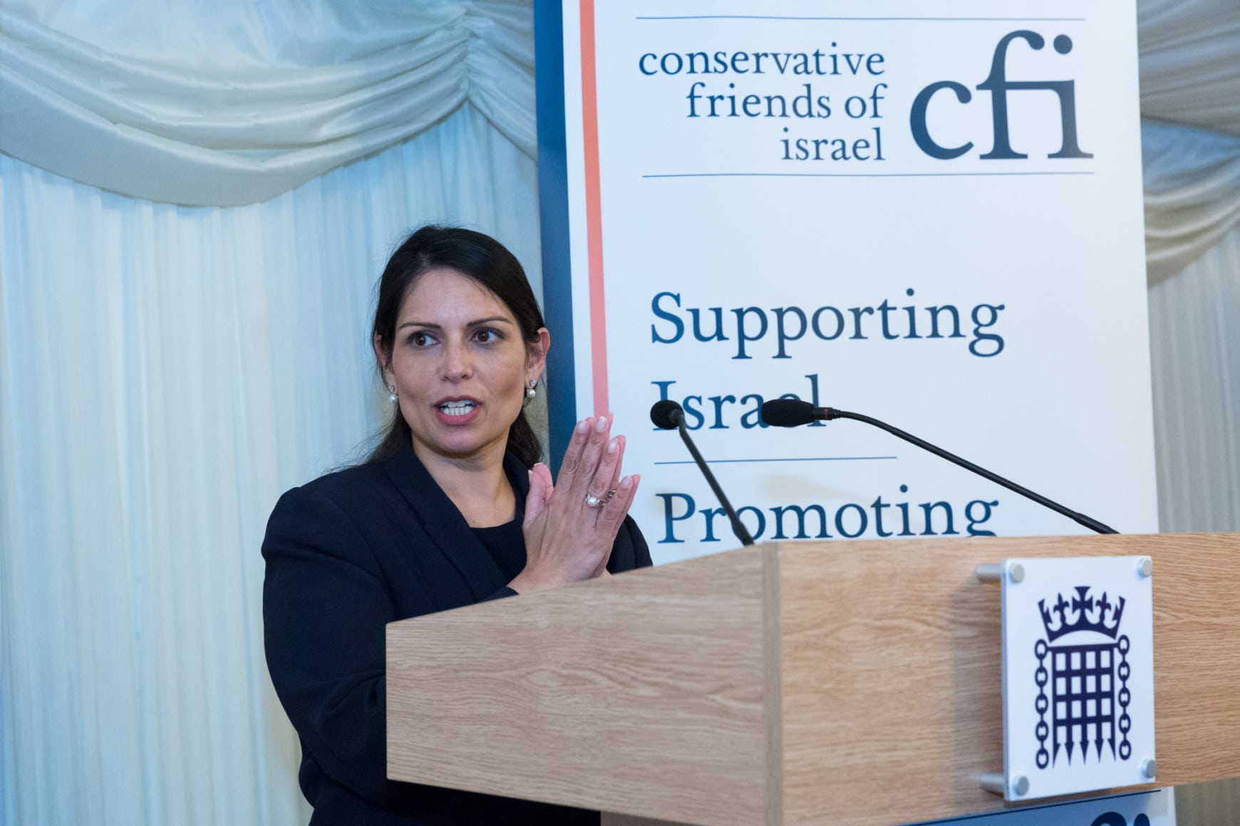 Home Secretary underlines UK Government’s “unflinching” support for the State of Israel at CFI Parliamentary Reception